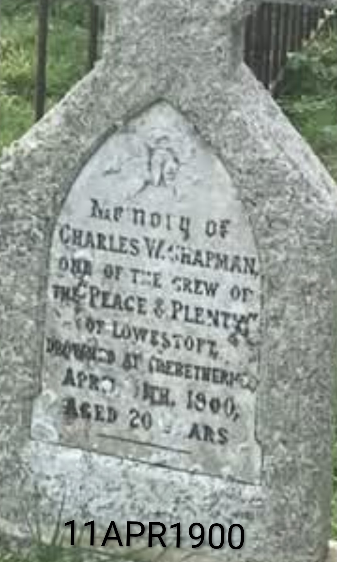 C W Chapman from Peace and Plenty St Enodoc grave stone.jpg